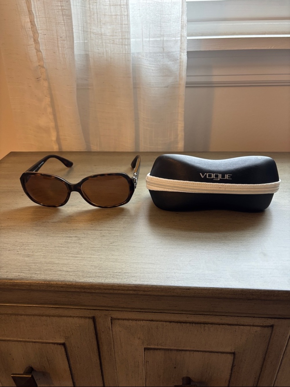 Vogue Tortoiseshell Sunglasses with Brown Lenses